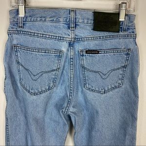 Vintage, 100% Cotton, Light Wash, High Rise Harley-Davidson Jeans